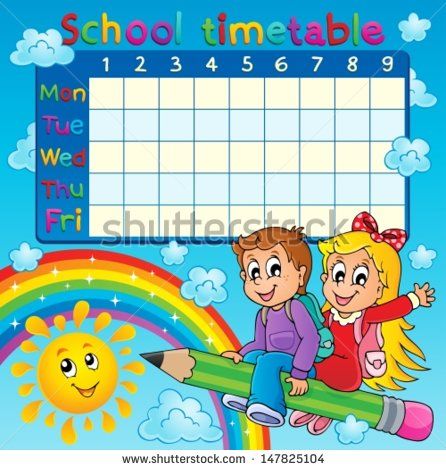 School Timetable Fotos, imágenes y retratos en stock | Shutterstock Timetable Design, Classroom Charts, School Timetable, Montessori Art, Classroom Birthday, School Images, Spring Animals, 1st Grade Math Worksheets, Time Table