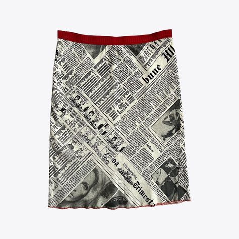 Vintage 00s / y2k newspaper print midi skirt. Size... - Depop Y2k Newspaper, Newspaper Print, Newspaper Printing, Printed Midi Skirt, Newspaper, Midi Skirt, Skirt