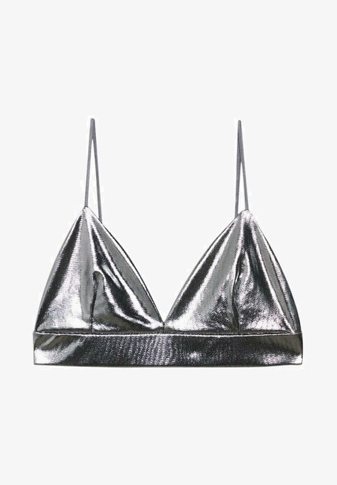 Silver Bralette, Bralette, Wardrobe, Silver