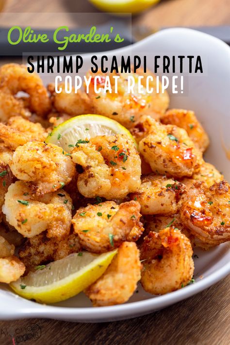 shrimp scampi frittata copycat from Olive garden Olive Garden Appetizer Recipes, Olive Garden Shrimp Fritta Recipe, Garden Appetizers, Copycat Restaurant Recipes Olive Garden, Olive Garden Shrimp Scampi, Olive Garden Appetizers, Olive Garden Copycat Recipes, Restaurant Copycat Recipes, Copycat Recipes Olive Garden