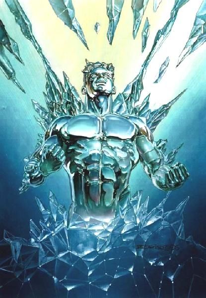 Iceman masterpiece card Comic Art Iceman Xmen, Iceman Marvel, Julie Bell, Ice Man, Bell Art, Boris Vallejo, Arte Dc Comics, Uncanny X-men, Ms Marvel