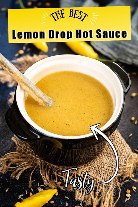 Lemon Drop Hot Sauce (Aji Limon Hot Sauce) is a delicious condiment made using Peruvian Aji Limon peppers. Use it to spice up your recipes, or serve it as a dip. Here is how to make it. Super Chili Peppers, Lemon Drop Hot Sauce, Lemon Drop Pepper Hot Sauce, Hot Lemon Pepper Sauce, Garlic Hot Sauce Recipe, Lemon Drop Pepper Recipe, Lemon Drop Pepper, Jalapeño Hot Sauce, Fermentation Station