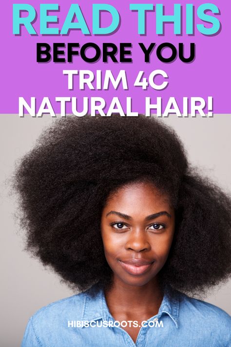 How to trim natural hair at home. Find out if you have split ends, and trim them properly. Whether you want to trim your 4c hair dry or wet, read the guidelines inside! Natural Hair Trim Split Ends, How To Prevent Split Ends Natural Hair, How To Clip Ends On Natural Hair, 4c Split Ends, How To Trim Your Own Hair Black Women, Trimming Ends Natural Hair, Trim 4c Natural Hair, How To Trim Your Own Curly Hair, Rev Air 4c Hair