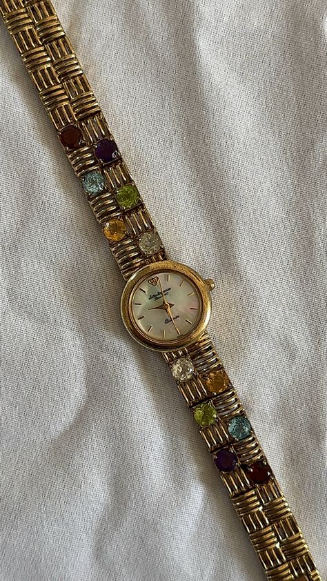 #vintagewatch #vintagestyle #watches #goldjewelry #daintyjewelry #oldmoneystyle #bezelwatch #guccibezelwatch #explorepage #explore #fyp #foryoupage #foryou #peekaboowatch #thekismetreserve #interchangeablenecklace #interchangeablejewelry #vintagegoldwatch #classyjewelry #goldwatch #daintyjewelry #elegantjewelry #oldmoneyaesthetic #cleangirlaesthetic #secondhandfashion #sustainablefashion Funky Watches For Women, Watch Stack, Vintage Saat, Rhinestone Watches, Diy Jewelry Unique, Dope Jewelry, Classy Jewelry, Funky Jewelry, Jewelry Lookbook