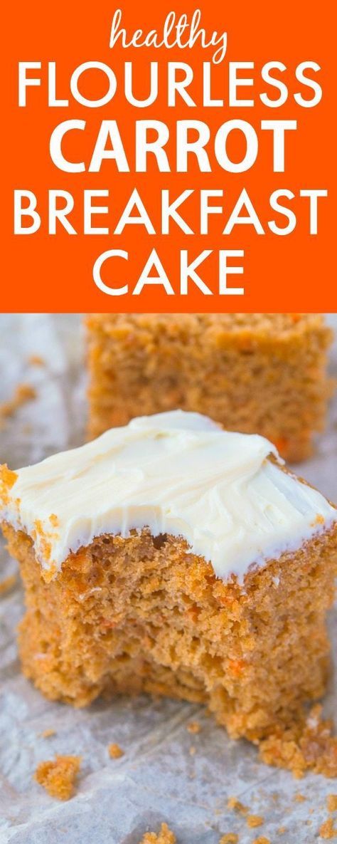 Carrot Breakfast, Keto Carrot Cake, Cake Flour Recipe, Flourless Baking, Flourless Desserts, Breakfast Cake Recipes, Ideas For Breakfast, Cake For Breakfast, Healthy Carrot Cakes