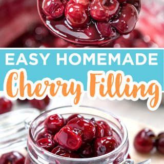 The best homemade cherry filling recipe + video – Sugar Geek Show Dessert Fillings, Cherry Pie Filling Recipe, Homemade Cherry Pie Filling, Homemade Cherry Pie, Cheesecake Topping, Cherry Pie Filling Recipes, Fruit Sauces, Amish Sheds, Homemade Cherry Pies