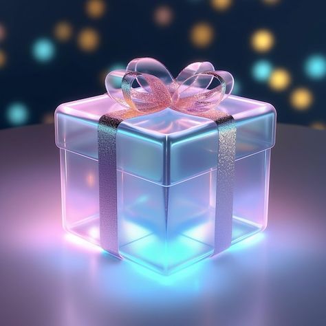 Glowing gift box on bokeh background 3d rendering Gift Background Design, Gift Box Wallpaper, Phone Wallper, Gift Box Picture, Gift Background, Cute Heart Drawings, Gift Icon, Gift Box Images, Box Background