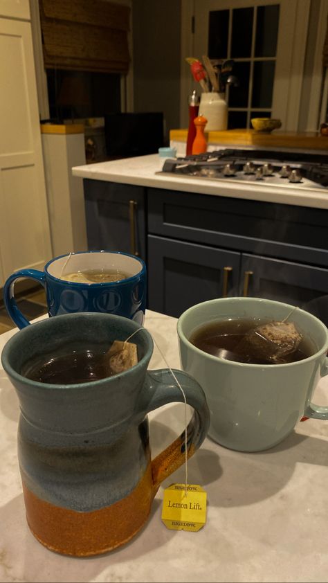 Tea Aesthetic Cozy Winter, Sleepy Time Tea Aesthetic, Cups Of Tea Aesthetic, Big Tea Cup, Mug Of Tea Aesthetic, Hot Tea Aesthetic Cozy, Tea Making Aesthetic, Tea Drinker Aesthetic, Oolong Tea Aesthetic