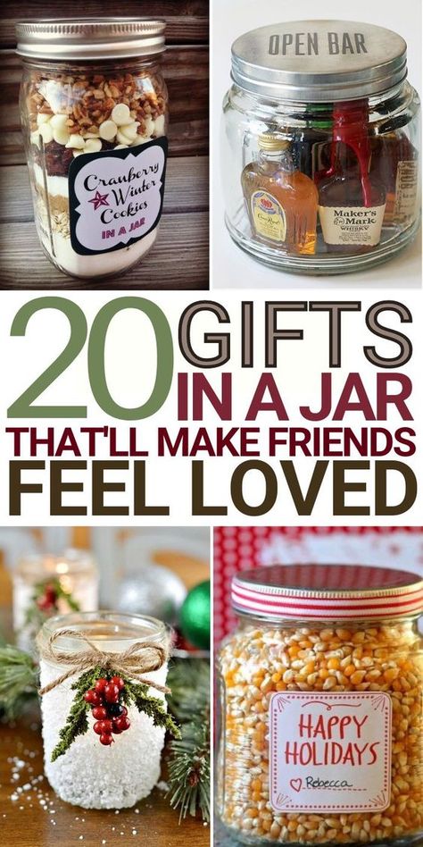 Gifts In A Jar Ideas, Mason Jar Gifts Recipes, Christmas Jar Gifts, Gifts In A Jar, Mason Jar Christmas Gifts, Christmas Gift Baskets Diy, Easy Homemade Gifts, Homemade Food Gifts, Perfect Person