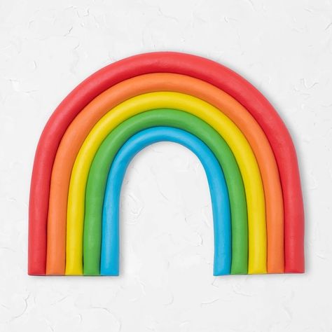 Plasticine Clay, Clay Rainbow, Clay Crafts For Kids, Rainbow Printable, Business Icons Vector, Kids Clay, Colorful Borders, Birthday Cake Topper Printable, Clay Texture