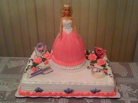 Barbie Doll Cakes, Square Cake, Barbie Cake, Barbie Model, Doll Cake, Barbie Party, Cake Cake, Barbie Doll, Cake Ideas