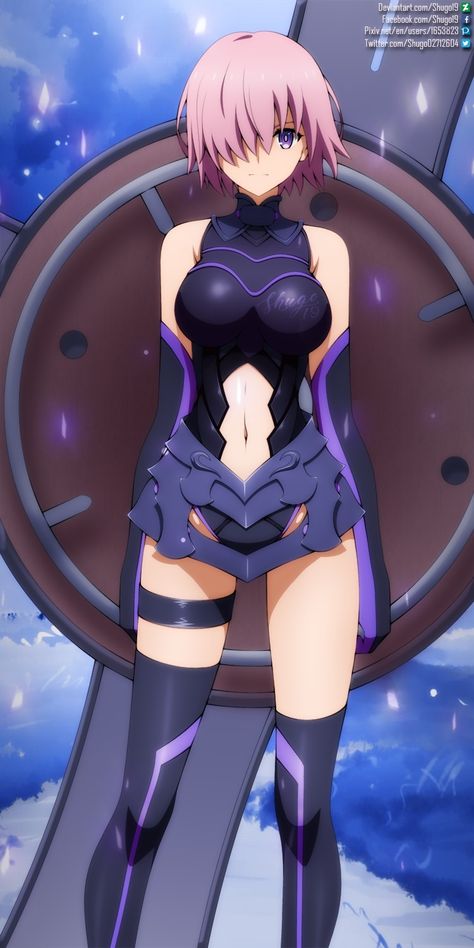 Fate Mashu Kyrielight, Shield Armor, Mash Kyrielight, Type Moon, Anime Comics, Kamen Rider, Fanfiction, Character Art, Art Inspiration