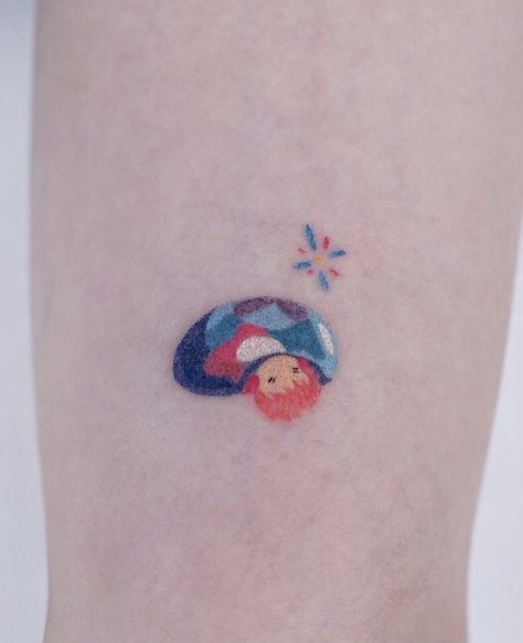 Adam Tattoo, 16 Tattoo, Ghibli Tattoo, Funky Tattoos, Cute Little Tattoos, Cute Tiny Tattoos, Dainty Tattoos, Dream Tattoos, Ink Ideas