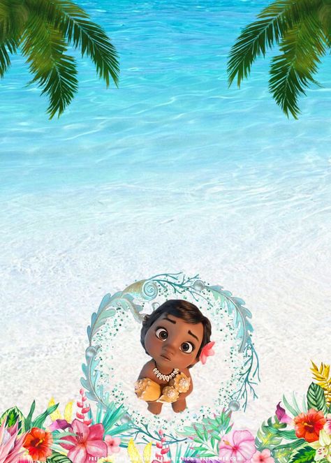 (FREE Printable) – Baby Moana Baby Shower Invitation Templates | FREE Printable Baby Shower Invitations Templates Moana Background, Moana Birthday Party Cake, Moana Party Invitations, Moana Invitation, Moana Birthday Party Theme, Moana Birthday Invitation, Moana Theme Birthday, Festa Moana Baby, Moana Bebe