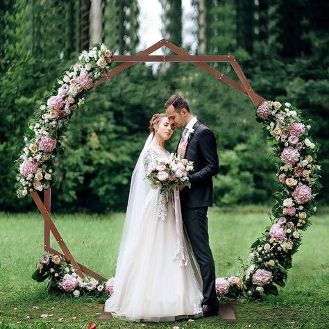 TAKEKIT Wooden Wedding Arch, 7.5FT Wedding Arbor, Heptagon and Hexagon Wood Arch for Wedding Ceremony, Wood Backdrop Stand for Garden Wedding, Birthday Party, Indoor and Outdoor, Rustic and Boho Style #wedding #weddinginspo #2023bride #weddingdecor #weddinggift #weddingdecorations #weddingcake #weddingdress #weddinginvitation #weddingthankyou #bridalshower #bridesmaidgifts #weddingplanner #weeddingguestbook #weddingcaketopper ad Arch For Wedding Ceremony, Wooden Wedding Arch, Ceremony Archway, Arch For Wedding, Archway Decor, Wooden Wedding Arches, Wedding Arbor, Wedding Arch Rustic, Wood Arch