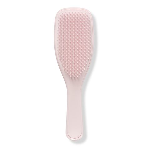 The Ultimate Detangler Plant Brush -  Designed differently, to perform brilliantly. It's innovative, it's revolutionary, it's plant-based; say hello to The Tangle Teezer Ultimate Detangler Plant Brush. The same detangling power and two-tiered teeth technology you know and love, but made out of 85% sustainably sourced castor beans.    Benefits     Made from 85% sustainably sourced materials Intelligent teeth flex over tangles rather than pulling meaning less hair breakage Allure 2023 Best of Beau Tangle Teezer Curly Hair, Tangle Teezer Brush Aesthetic, Barbie Tangle Teezer, Tangle Teaser, Beans Benefits, Tangle Teezer Pink Brush, Tangle Teezer, Dream Wishlist, School Bag Essentials