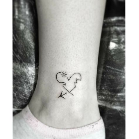 Adventure Tattoo, Bestie Tattoo, Petit Tattoo, Ankle Tattoos For Women, Black Girls With Tattoos, Small Girl Tattoos, Cute Tattoos For Women, Best Friend Tattoos, Subtle Tattoos