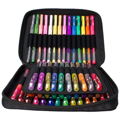 Gel Pens Set Cool School Supplies, Gel Pens Set, 3d Printing Pen, Coloring Supplies, Writing Drawing, Gel Ink Pens, Cute School Supplies, Glitter Pens, Every Color