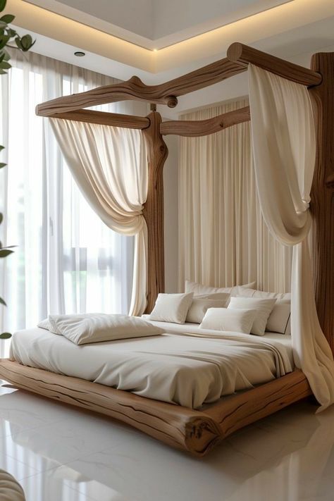 Modern canopy bed