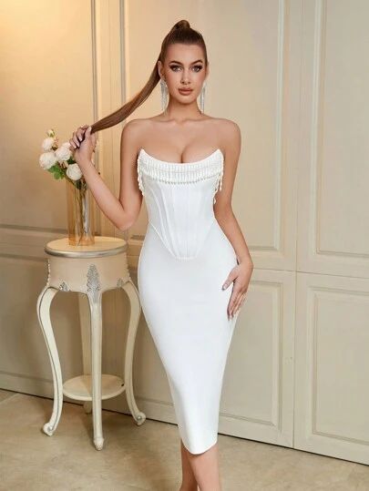 Fishbone Embroidery, Graduation Fits, Women Cocktail Dresses, Backless Party Dress, Dress For Prom, Semi Formal Wedding, Formal Wedding Guest Dress, Formal Wedding Guests, Party Dresses Online