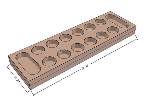 How to build a DIY Mancala Board Game - TheDIYPlan Diy Mancala Board, Ceramic Games, Yard Games For Kids, Mancala Board, Giant Yard Games, Woodworking Beginner, Mancala Game, Board Games Diy, Wooden Board Games