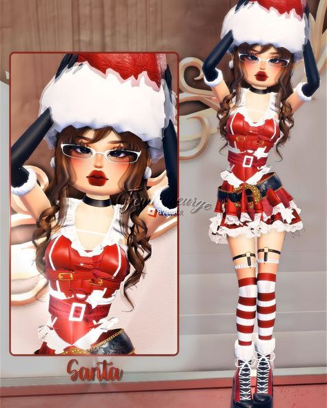 Santa Dress To Impress, Dress To Impress Skirt Combo, Dress To Impress Christmas Outfit, Party Dress To Impress Outfit, Plante Aesthetic, Christmas Dti Outfits, Christmas Dress To Impress, Party Dress To Impress, Holiday Dress To Impress