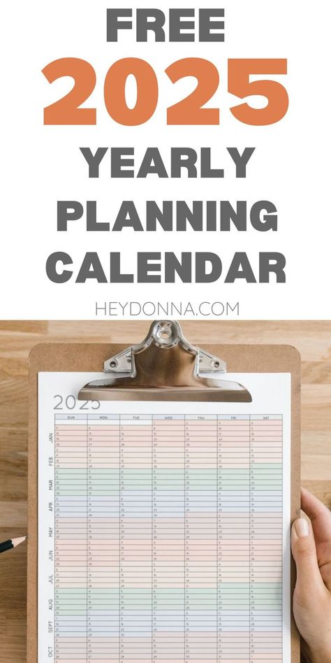 This Free 2025 Annual Calendar on One Page gives you a quick way to map out your year, from birthdays to big meetings. Easy to download and print, this single-page layout helps you see everything at once, making planning a breeze. Printable annual calendar | 2025 Year on one-page template | 2025 Annual Calendar colorful | Annual Calendar on one page Free Planner Templates 2025, Yearly Planning Template, Yearly Calendar Design, Year Planner Template, Year In A Glance, Goal Calendar, Yearly Planning, Yearly Calendar Template, Free Printable Calendar Templates