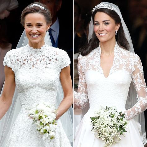 A Very Scientific Look at Pippa and Kate Middleton's Weddings, by the Numbers Pippa Middleton Wedding Dress, Pippa Middleton Bridesmaid, Pippa Middleton Bridesmaid Dress, Pippas Wedding, Pippa Middleton Wedding, Kate Middleton Wedding Dress, Pippa Middleton Style, Middleton Wedding, Looks Kate Middleton