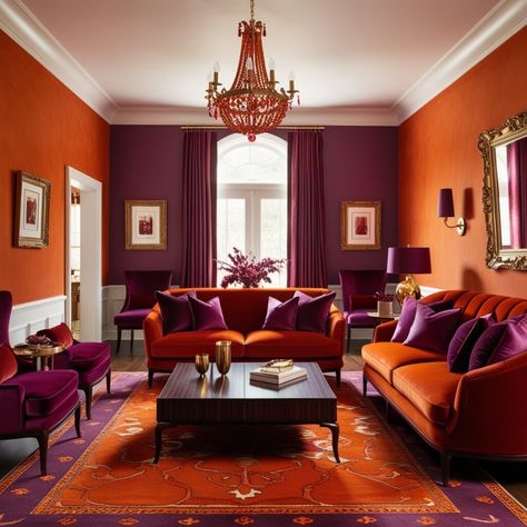 27 Stunning Burnt Orange Living Room Ideas for a Warm and Inviting Space - Style Zuri Cranberry Living Room, Burnt Orange Living Room Ideas, Orange Accents Living Room, Orange Living Room Ideas, Rust Interior, Orange Interior Design, Orange Leather Sofas, Purple Living Room Ideas, Burnt Orange Living Room