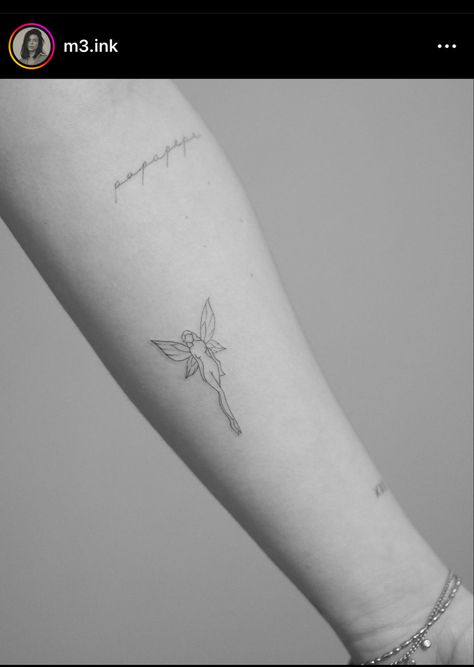 Tiny Fairy Tattoo, Fairy Tattoos For Women, Dainty Fairy Tattoo, Faerie Tattoo, Small Fairy Tattoos, Matching Tattoos For Couples, Tattoo Ideas Unique, Tattoos For Couples, Tattoo S