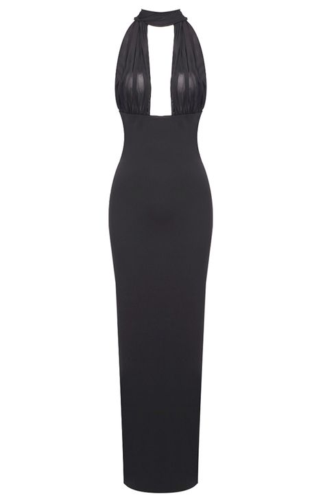 Halter Draped Maxi Dress Black DESIGN: Color: Black Halterneck Sleeveless Draped detail Open back design Concealed zipper at back Gentle Dry Clean Only Length: Maxi MATERIAL: Polyester + Cotton + Spandex High quality durable fabric. Delicate sewing and hemming by durable needle lockstitch machine. YKK zipper (known as the most durable and reliable zippers manufactured today). To maintain the beauty of your garment, please follow the care instructions on the attached label. Color may vary due to lighting on images. The product images (without model) are closest to the true color of the item.     * Order one size up for a relaxed fit. * Pay special attention on measurements to ensure proper fit. * If you are between two sizes the larger one is recommended. Dress Without Sewing, Classy Black Dress, Unusual Wedding Dresses, Black Strappy Dress, Black Dresses Classy, Drape Maxi Dress, Cute Dress Outfits, Black Halter Dress, Maxi Dress Black