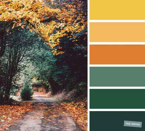 59 Pretty Autumn Color Schemes { Green Orange Yellow Mustard } - Fabmood | Wedding Colors, Wedding Themes, Wedding color palettes Orange Yellow And Green Wedding, Green And Mustard Bedroom, Color Schemes Green, Autumn Color Palette, Fall Color Schemes, Wedding Color Palettes, Themes Wedding, Orange Color Palettes, Yellow Colour Scheme