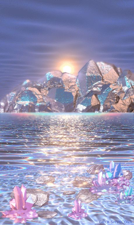 Crystal World, Motion Wallpapers, Beach Wallpaper, Sunset Wallpaper, Beautiful Gif, Beautiful Nature Wallpaper, Design Graphics, Moon Art, Sky Aesthetic