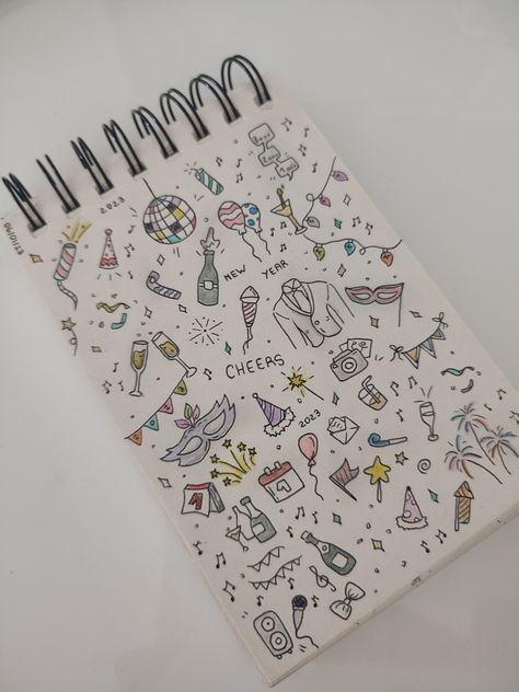 #doodlenouvelan #doodle #dessin White Board Drawings, Watercolor Calendar, Doodle Pages, Diy Journal Books, Easy Canvas Art, Easy Doodle Art, Bullet Journal Design Ideas, Cute Doodles Drawings, Doodle Art Designs