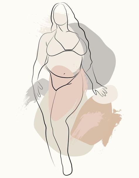 A simple body-positive elegant poster. Beautiful illustration of the line of a seductive female body. Minimalistic linear female figure. Abstract nude sensual linear art. Elegant Poster, Body Positivity Art, Linear Art, Beautiful Illustration, Chun Li, Body Positive, Female Figure, Female Body, Cityscape Photos