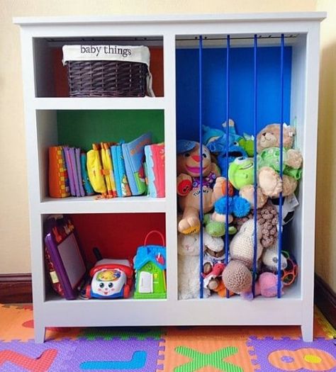 30 Genius Ideas for Repurposing Old Bookcases Into Exciting New Things Diy Kids Room, Diy Playroom, Bookshelves Kids, Big Boy Room, Organization Kids, Toy Rooms, Boy's Bedroom, Kids Playroom, Kid Spaces