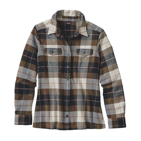 Tree Crown, Womens Outdoor Clothing, Fall Flannel, Patagonia Shirts, Womens Flannel Shirt, Plaid Shirts, Grey Flannel, Plaid Top, Long Sleeve Flannel