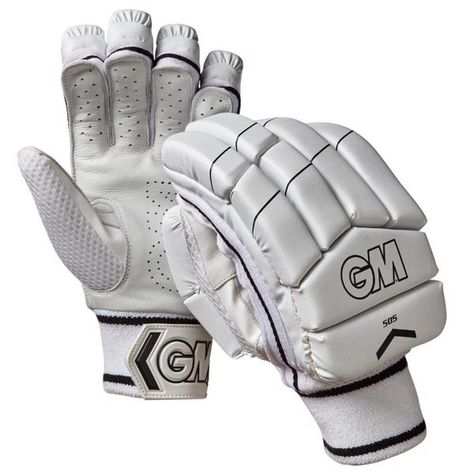 The 505 batting gloves offer club level protection.  Calf leather palms.  PU back of hand.  HD foam with fibre finger rolls.  HD Foam back of hand filling.  Multi-section back of hand for ease of movement.  Soft fill comfort lining.  Two piece thumb.  Double sided sweatband at wrist.  Available for both right handed and left handed players. Cricket Outfits, Finger Rolls, Cricket Helmets, Cricket Gloves, Back Of Hand, Batting Gloves, Hockey Equipment, Sports Gifts, Sports Equipment