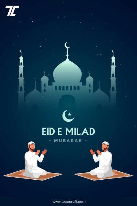 May Allah's blessing always be with you and your family. A very happy 'Eid- E- Milad' from team Tecocraft!🎆 Eid E Milad, Festival Post, Superman Wallpaper, Eid Card Designs, Birthday Wishes Greetings, Paper Cutout Art, Happy Eid, Paper Cutout, Very Happy