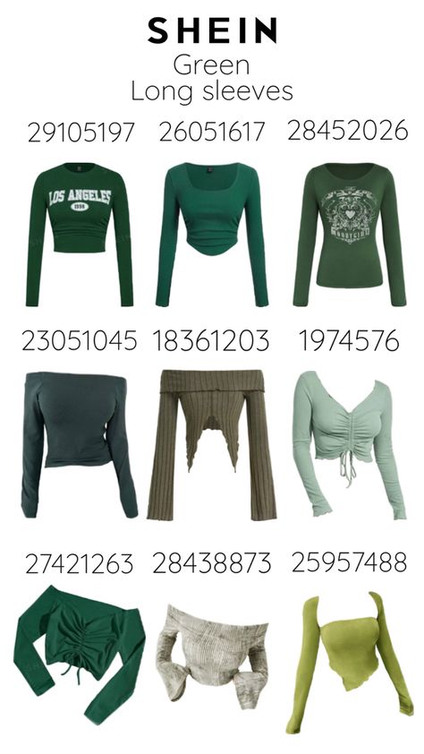 #green #shein #sheincodes #sheinclothes #clothes #codes Alaska Outfits, Clothes Codes, Shein Fits, Code Clothes, Diy Clothes Hacks, Slay Outfits, Cute Birthday Outfits, Fashion Top Outfits, Shein Outfits