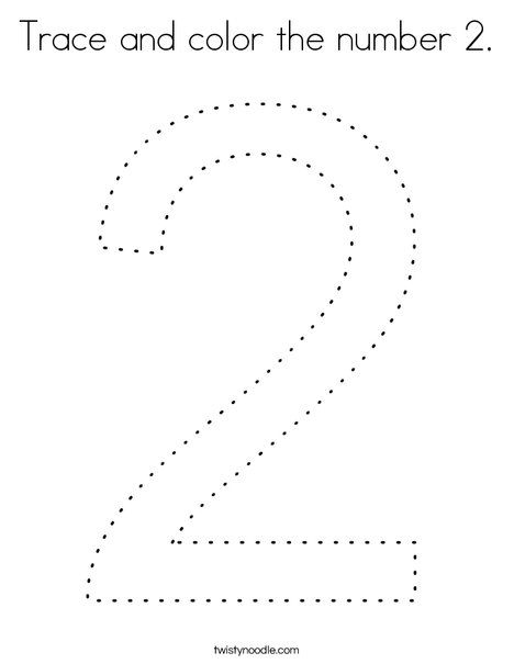 Trace and color the number 2 Coloring Page - Twisty Noodle Number 2 Activities, Number 2 Activities For Preschool, Number 2 Craft, Number 3 Coloring Page, Number 2 Coloring Page, Preschool Number Tracing, Color The Number, Alphabet Colouring, Ocean Theme Crafts