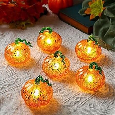 Add a festive touch to your home with charming glass pumpkin decorations. Each package contains 6 mini pumpkins made of durable tempered glass. With a height of 2.75 inches and diameter of 3 inches, they're perfect for any space. Create a joyful atmosphere for Halloween, Thanksgiving, or any special occasion. Glass Pumpkin Centerpiece, Mini Pumpkins Decor, Pumpkin Table Decorations, Centerpiece For Table, Christmas Toilet Paper, Pumpkin Centerpiece, Pumpkin Decorations, Pumpkin Fall Decor, Pumpkin Centerpieces