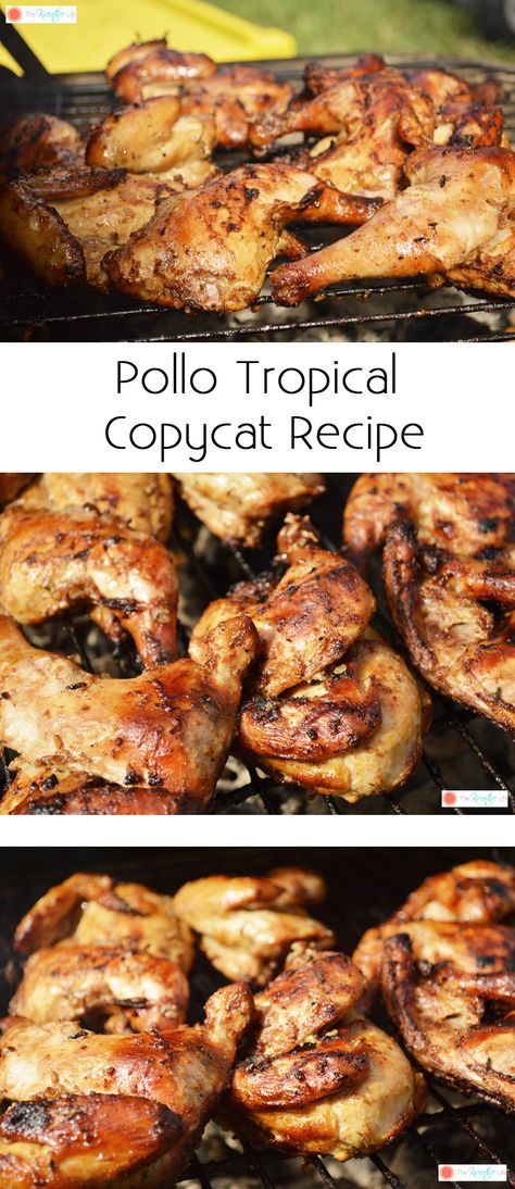 Pollo Tropical Chicken Copycat Recipe- The Kreative Life Pollo Tropical Chicken Marinade, Pollo Tropical Copycat Recipes, Tropical Grille Copycat, Pollo Tropical Chicken, Tropical Chicken, Pollo Tropical, Local Fast Food, Tropical Food, Cornish Hens