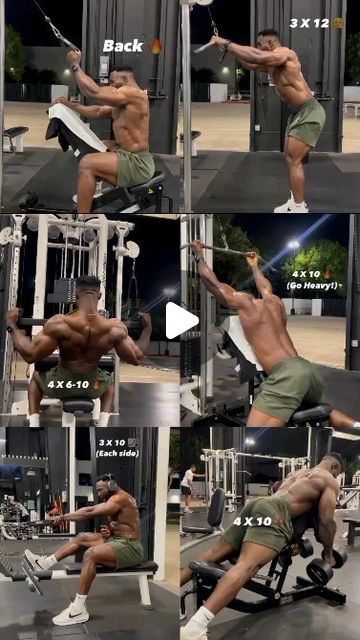 Back Workout Home, Workout Lower Back, Back Workout With Dumbbells, Mens Bicep Workout, Back Workout For Mass, Home Back Workout, Best Back Workout, Lower Back Workout, Workout For Back