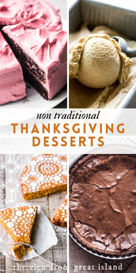 Unconventional Thanksgiving Recipes, Non Pumpkin Thanksgiving Desserts, Non Pie Thanksgiving Desserts, Thanksgiving 2024 Recipes, Non Traditional Thanksgiving Dessert, Cold Weather Desserts, Gourmet Thanksgiving Desserts, Friendsgiving Desserts, Non Traditional Thanksgiving