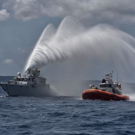 China's Aggressive Actions in South China Sea: Philippine Boat Incident Raises Tensions

#ChinaPhilippinestensions #Chinasassertiveness #Chinesecoastguard #internationallaw #peacefulsolution #Philippineboatincident #regionalpowers #SecondThomasShoal #SouthChinaSeadispute #territorialdisputes #UnitedStatesinvolvement West Philippine Sea, Spratly Islands, Philippine Government, Best Amusement Parks, Sea Drawing, House Plans With Pictures, Water Cannon, Abandoned Ships, South China Sea