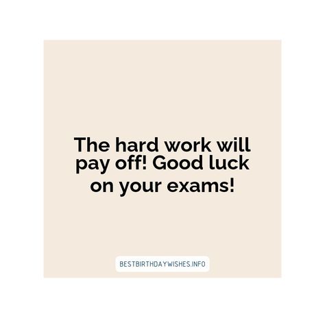 Exams are one of the most important milestones in a student's life. It is therefore important to send your loved ones positive vibes and wish them luc... | # #SpecialDayWishes Check more at https://www.ehindijokes.com/motivational-quotes-wish-best-of-luck-for-exams/ Best Of Luck For Exams Quotes Motivation, Best Of Luck For Exams Student, Best Of Luck For Exams My Love, Best Of Luck For Exams, Best Wishes For Exam, Exam Wishes, All The Best Wishes, Exam Quotes, Messages For Friends