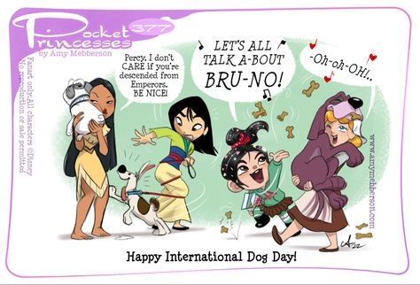 New Pocket Princess, Disney Princess Quizzes, Amy Mebberson, Pocket Princess Comics, Disney Princess Comics, Real Disney Princesses, International Dog Day, Pocket Princess, Disney Princess Cartoons