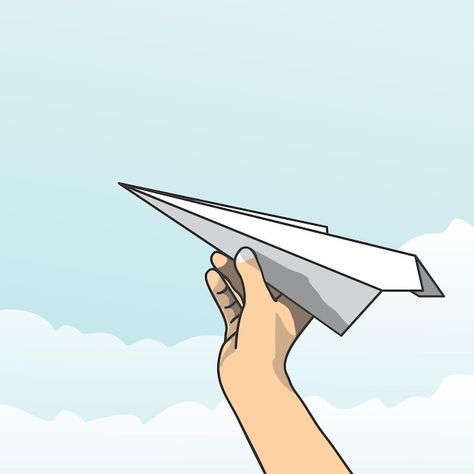 Paper Plane Animation, Paper Plane Illustration, Paper Airplane Illustration, Paper Airplane Drawing, Plane Illustration, Plane Drawing, Airplane Illustration, Plane Icon, Pastel Colors Art