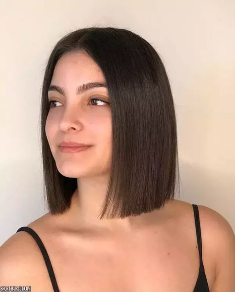 Cortes Bob, A Line Hair, Sleek Short Hair, Warm Blonde Hair, Straight Hairstyle, Short Brown Hair, Asian Short Hair, Haircuts Straight Hair, Hair Color Balayage